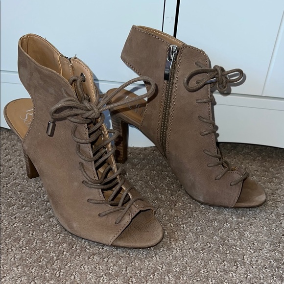 Franco Sarto Shoes - Franco Sarto Stylish Brown Lace-Up Heeled Sandals sz 4 never worn